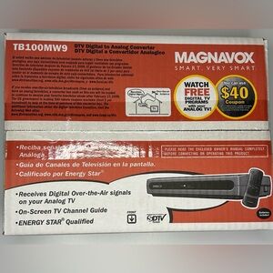 Magnavox DTV Digital to Analog Converter. New in box. Model: TB100MW9‎